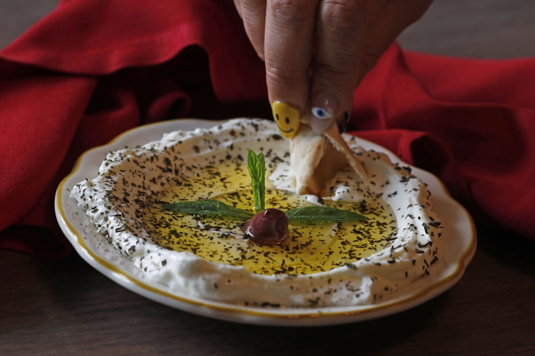 Labne yogurt dip at 755 Restaurant in Niagara Falls
